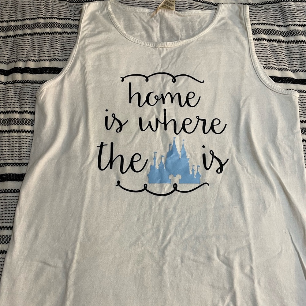 Disney home is where the castle is tee 5/$25 💚